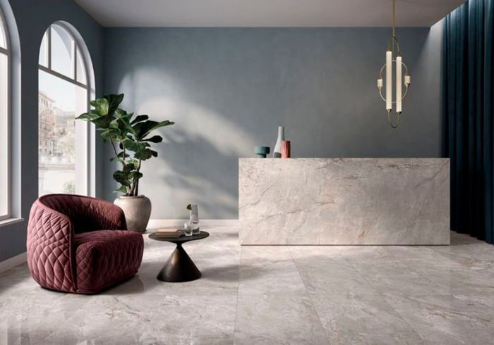 Porcelain stoneware Keope Elements lux Grigio Imperiale 60x60 Lap / Keope Elements Lux Grigio Imperiale 60x60 Lap (A267)