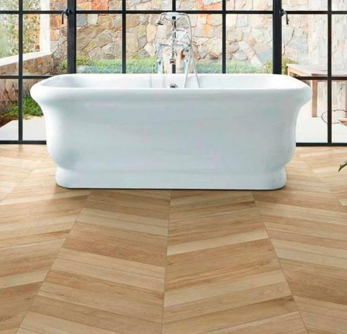 Stoneware Marazzi Treverksoul Brown Chevron 11x54 / Marazzi Treverksoul Brown Chevron 11x54 (M0MM)