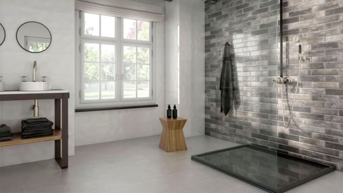 Porcelain stoneware Pamesa Brickwall Negro 7x28 / Pamesa Brickwall Negro 7x28 (15-889-003-2961)