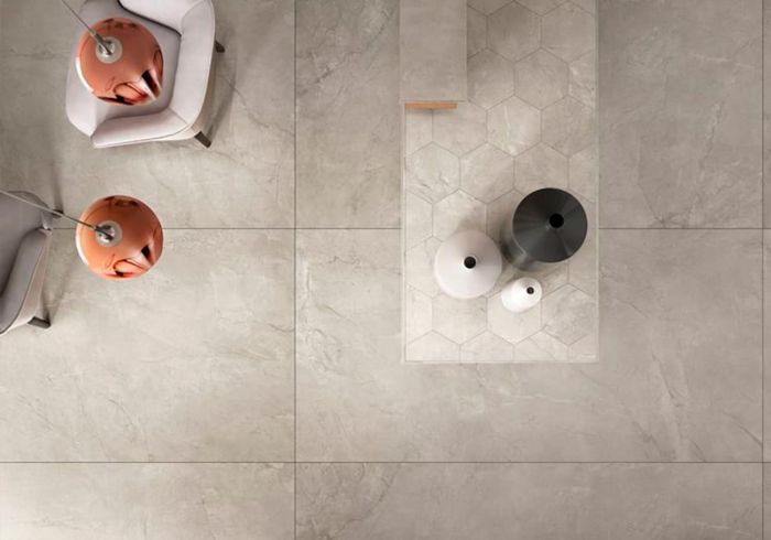 Porcelain stoneware Keope Elements lux Grigio Imperiale 60x60 Lap / Keope Elements Lux Grigio Imperiale 60x60 Lap (A267)