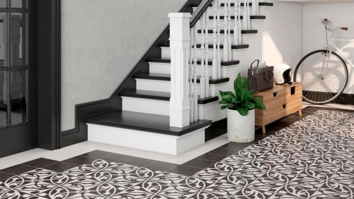 Porcelain stoneware Pamesa Deco Negro 22.3x22.3 / Pamesa Deco Negro 22.3x22.3 (15-826-003-0582)