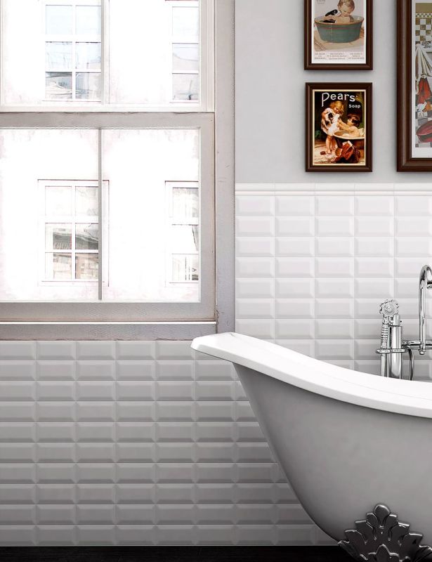 Tile Equipe Metro White 7.5x15 / Equipe Metro White 7.5x15 (12738)